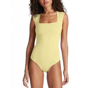 NEW COMMANDO neoprene cap sleeve bodysuit in sun